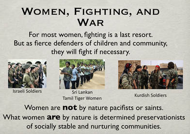 Women fighting war